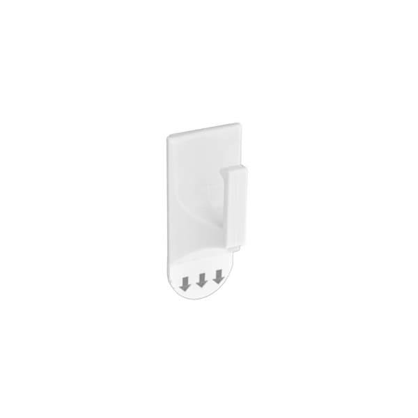 Securit Square Removable Hooks (Pack of 4) White 50mm x 28mm