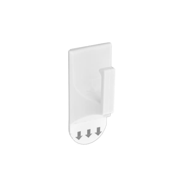 Securit Square Removable Hooks (Pack of 2) White 60mm x 35mm