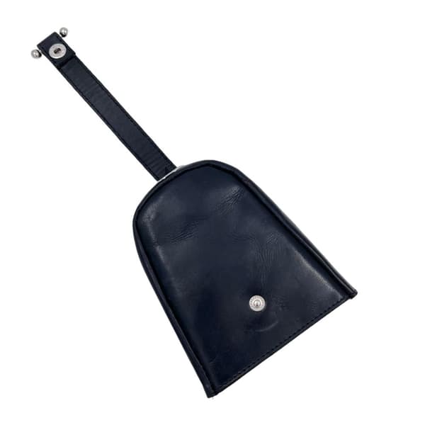 Äkta oxläder, nyckelfodral, svart