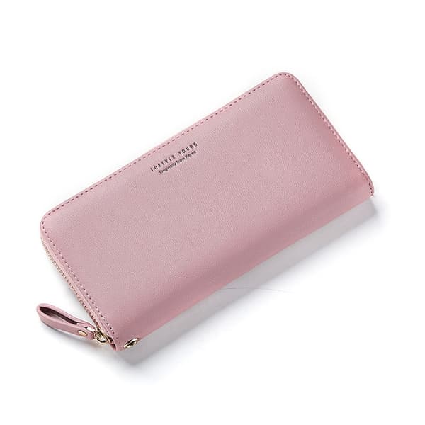 Stor Lommebok med mobilrom Rosa