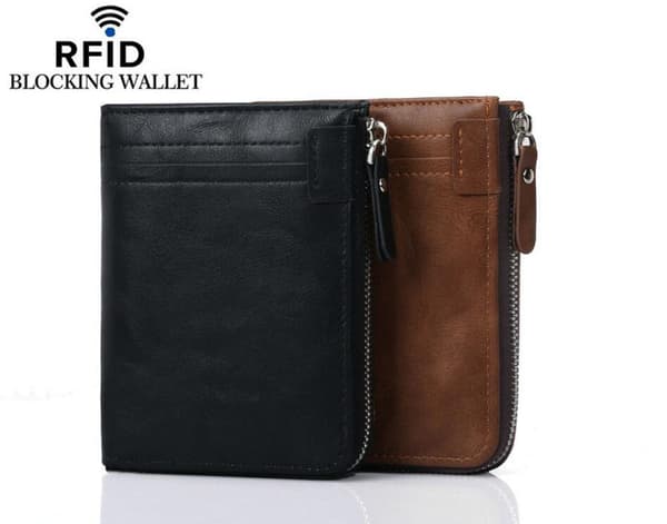 RFID-suojattu vetoketjullinen lompakko 'Zip Wallet'