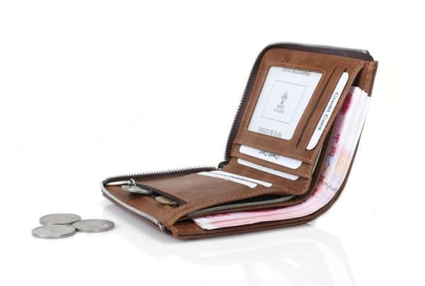 RFID-suojattu vetoketjullinen lompakko 'Zip Wallet'