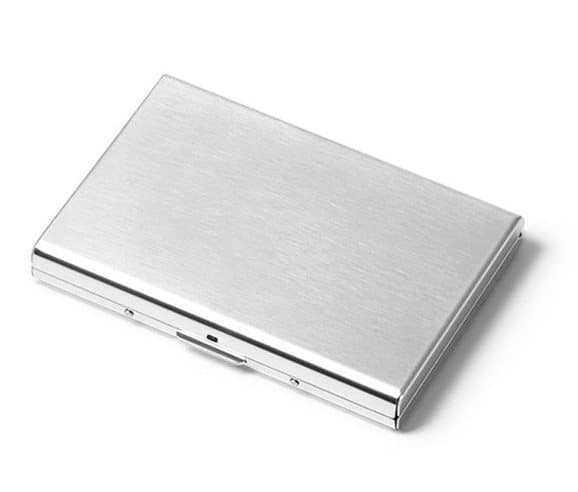 Kortin haltijat tarjotin - luottokortteja - metal - lompakko -Silver
