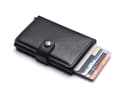 Pikkukuva 6 / 6: Fawn RFID Protection Wallet Kortin haltija 5kpl kortit (Aito nahka) -Kun Button