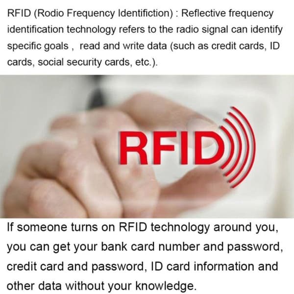 RFID Blokerende Kortholder - Pakke med 10 stk. 9 x 6,3 cm