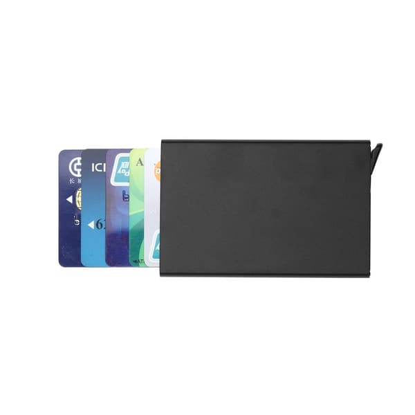 Pop-up kortholder - aluminiumskasse - (RFID-sikker)