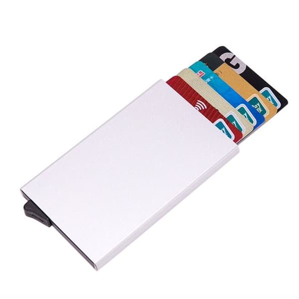 Pop-up kortholder - aluminiumskasse - (RFID-sikker)