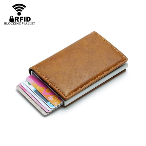 Lompakko RFID-suojalla - musta keinonahka
