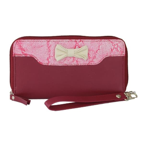Eastern Counties Leather Kvinnor/Damer Adana handväska med bågdetaljer Raspberry/Pink One Size