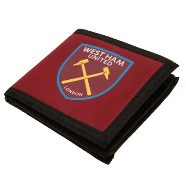 West Ham United FC Official Crest Design Money Wallet Claret One Size