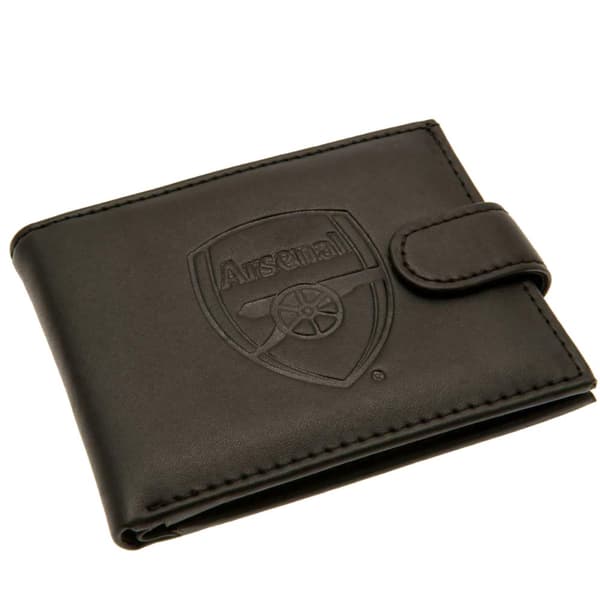 Arsenal FC RFID-präglad plånbok i läder Black One Size