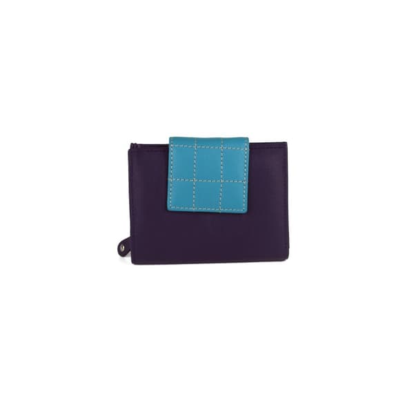 Eastern Counties Leather Kvinder/Damer Diva quiltet taske med fane Purple/Turquoise One size