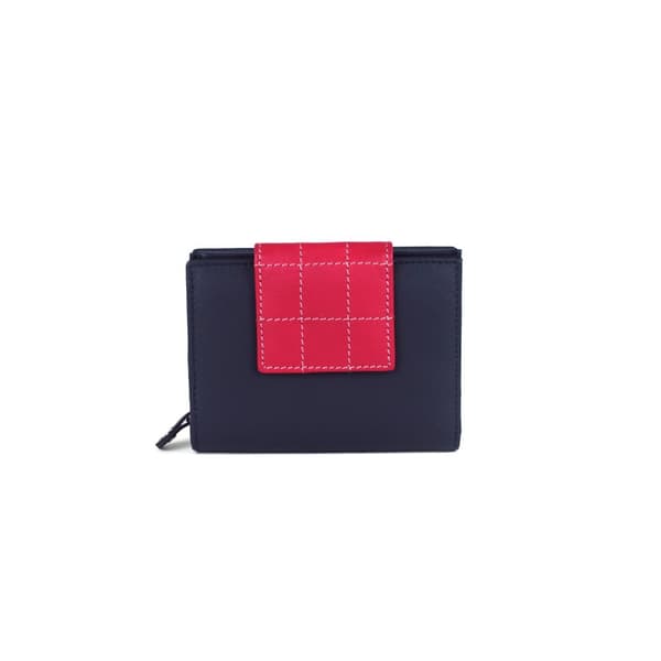 Eastern Counties Leather Womens/Ladies Diva Quilted Tab Purse Navy/Pink One size