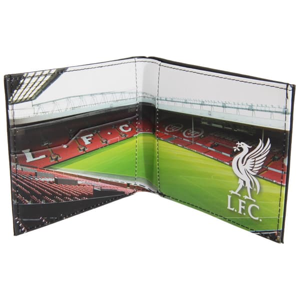 Liverpool FC Mens Official Football Stadium läder plånbok Black One Size