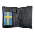 Miniatyrbild 1 av 5: Läderplånbok, många fack, svart