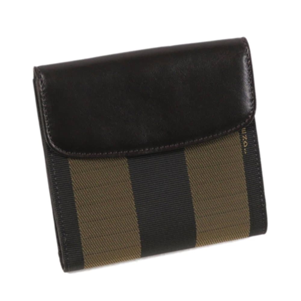 Fendi Pequin Small Wallet Brown