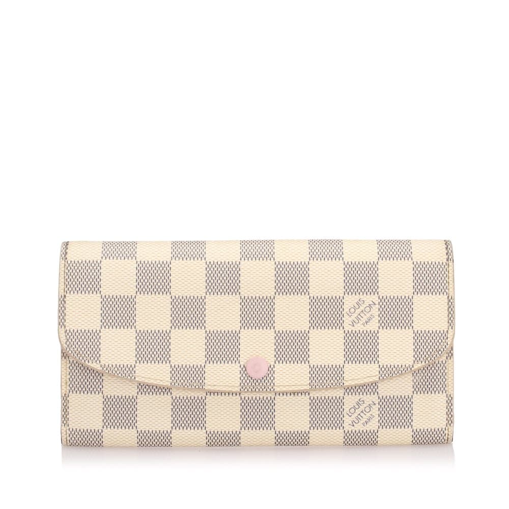 Louis Vuitton Damier Azur Emilie White