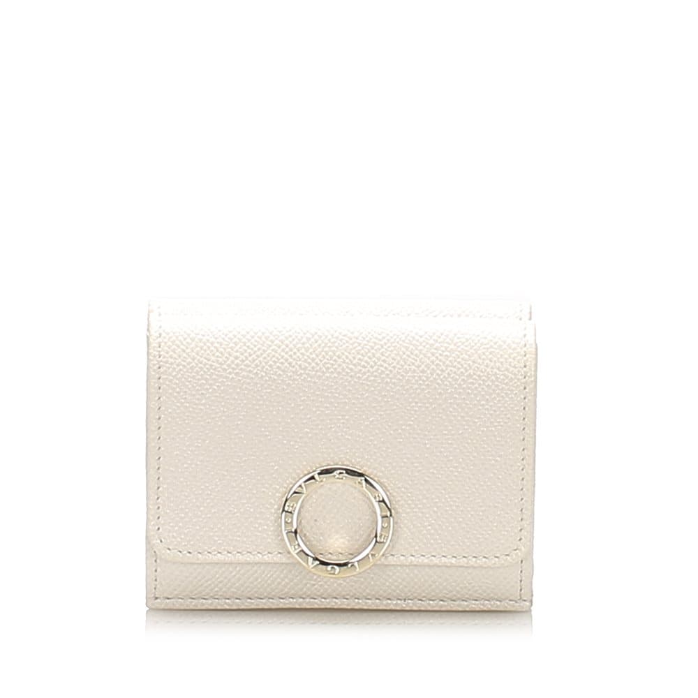Bvlgari Leather Bifold Wallet Brown