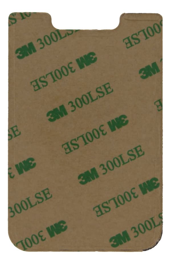 Adhesive credit card holder, 3M adhesive, black