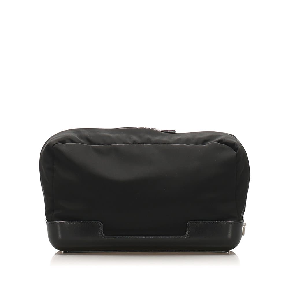 Pre-owned Bottega Veneta Nylon Pouch Black
