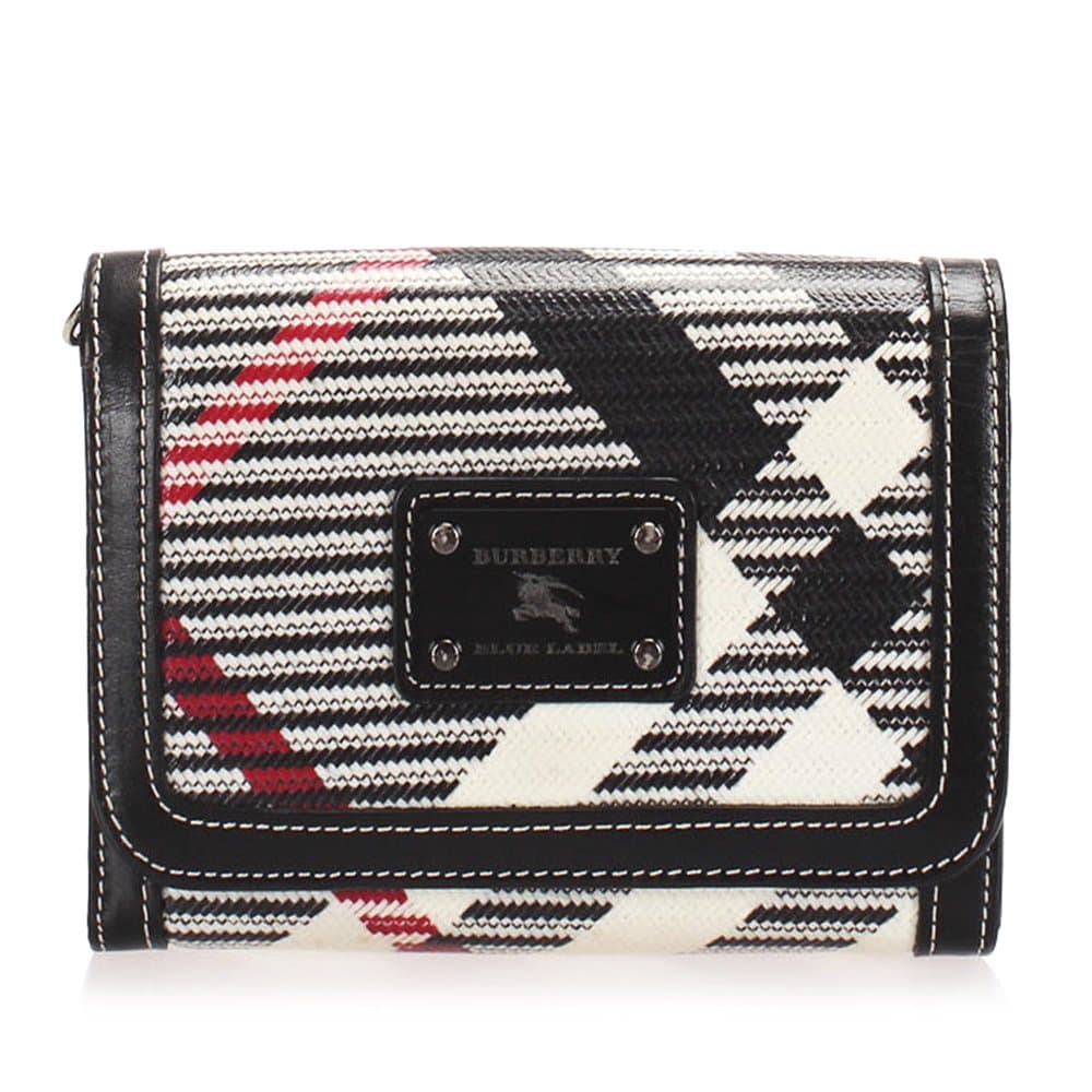 Burberry Nova Check Canvas Wallet Black