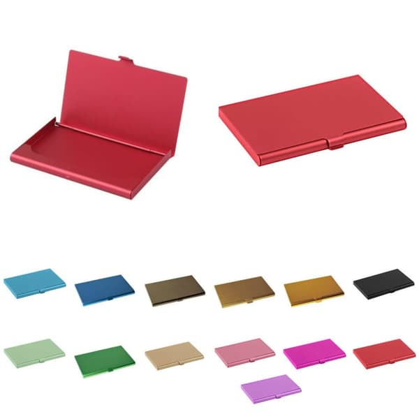 Glatt aluminiumskortholder - Lommebok - Flere fargevalg
