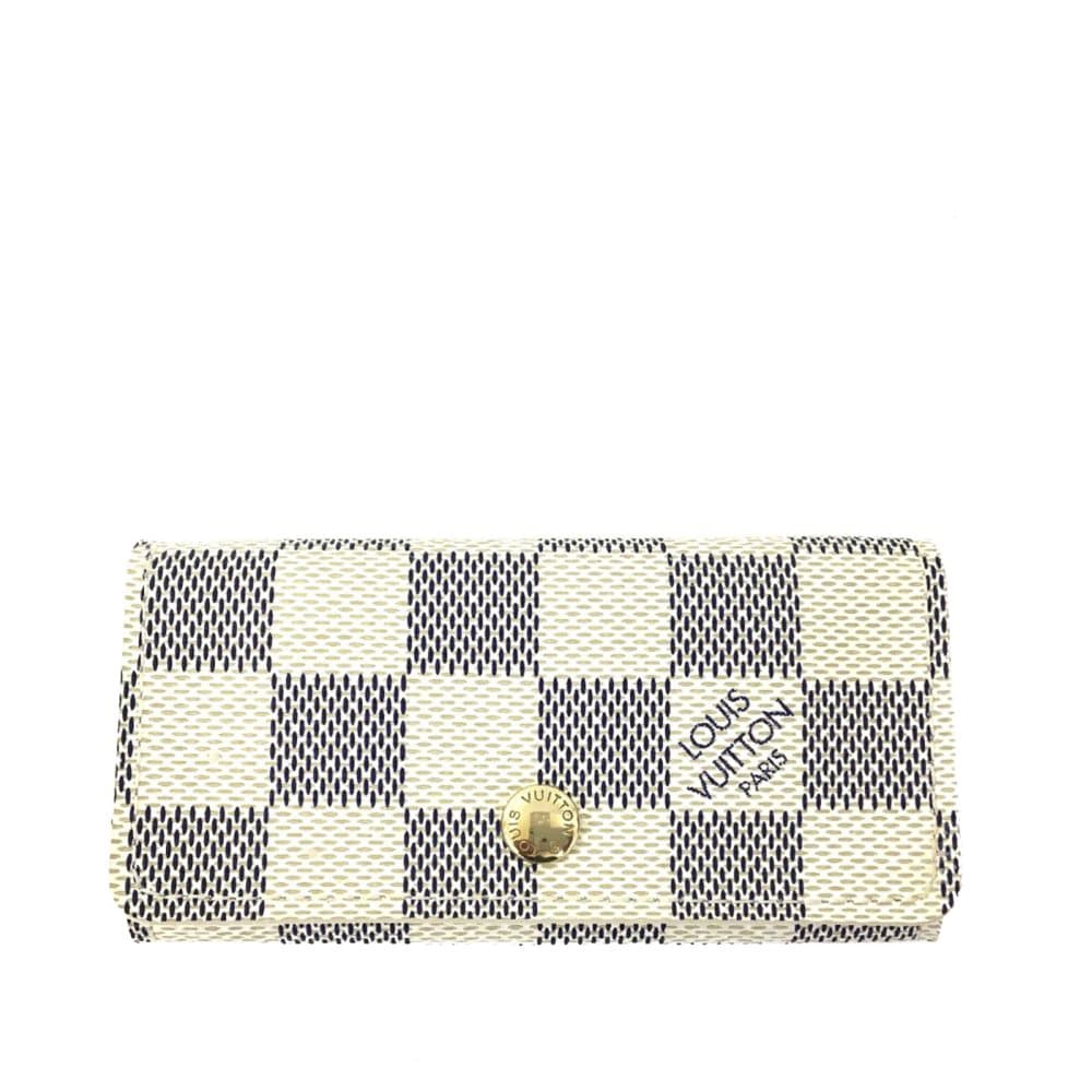 Louis Vuitton Damier Azur 4 Key Holder White