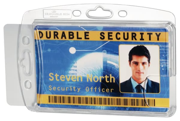 Korthållare DURABLE akryl dubbels.10/fp