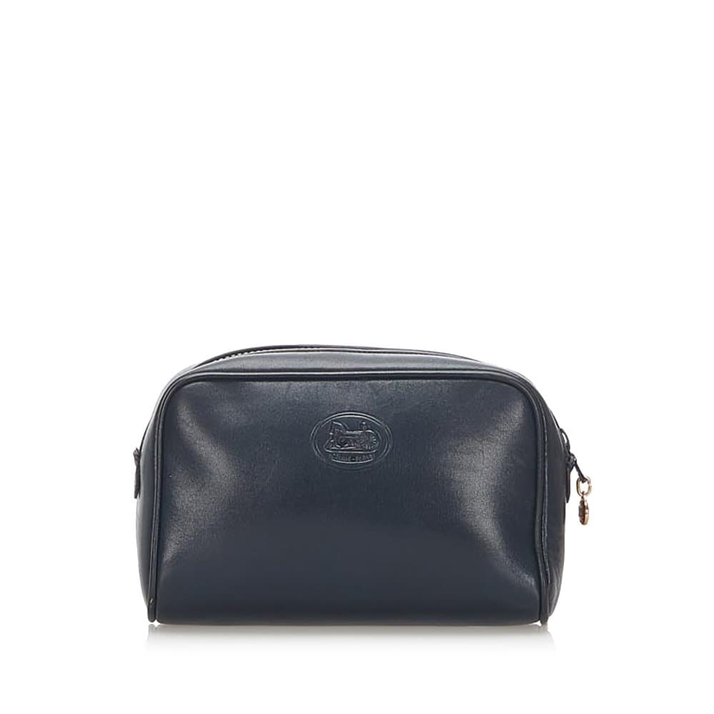 Pre-owned Celine Leather Pouch Blue