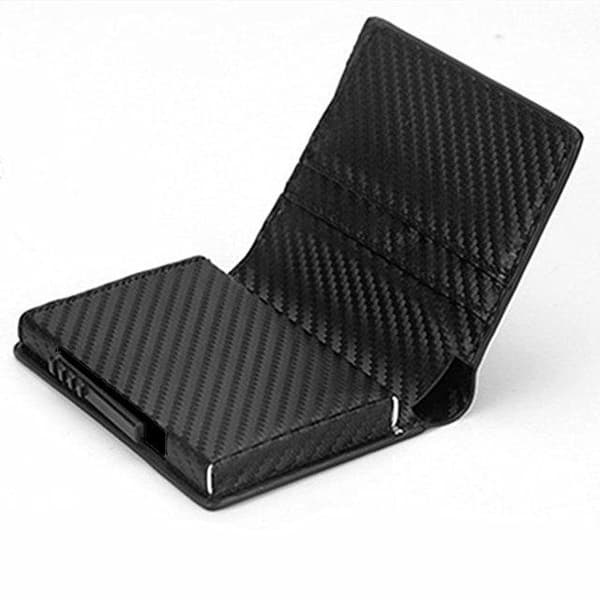 Carbon RFID - NFC-suojattu nahkainen lompakko setelikorttikotelolla