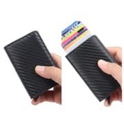 Carbon RFID - NFC-suojanahkainen lompakkokorttikotelo - 6kpl