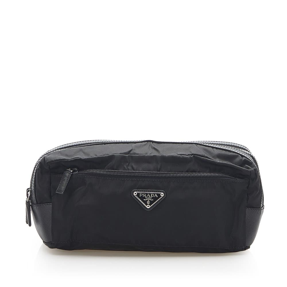 Pre-owned Prada Tessuto Pouch Black