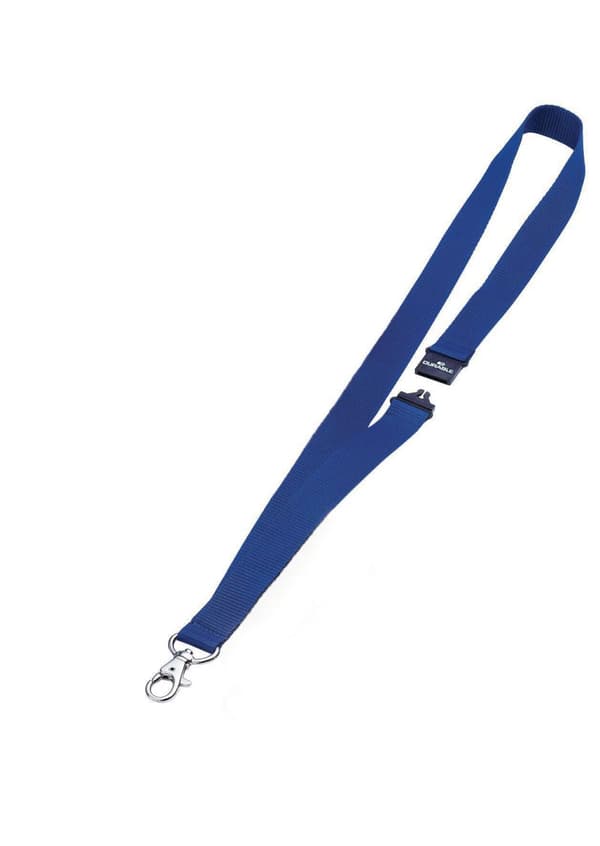 Textilband DURABLE blå karbinhake10/fp