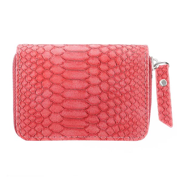 Damplånbok Small Zip Around Wild One - Rosa