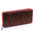 Miniatyrbild 3 av 3: Damplånbok Large Clutch Leopard Dark - Röd