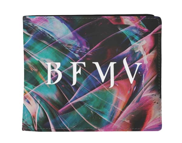 Bullet For My Valentine Wallet Colours Band logo Official Black Bifold One Size