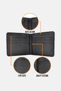 Miniatyrbild 4 av 4: Volbeat Wallet Seal The Deal Band Logo Official Black Bifold ""