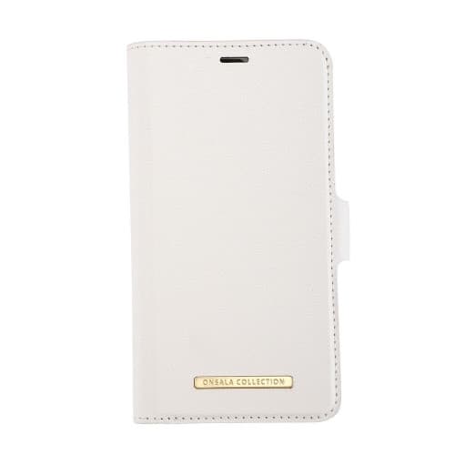 COLLECTION Mobilfodral Saffiano White iPhone 12  / 12 Pro