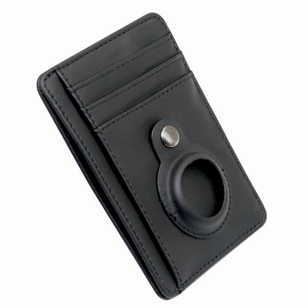 INF Kortholder med RFID-signalblokkering og Airtag-holder Sort