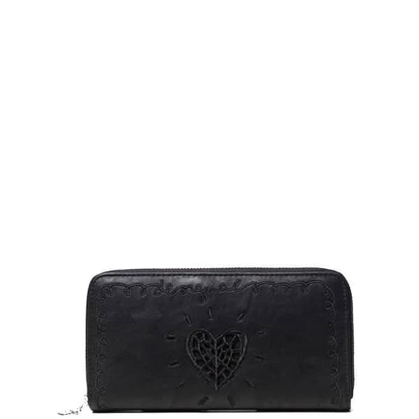 Plånbok - Desigual - ref_46660 - Svart - Syntetiskt läder - 20x10x2 cm