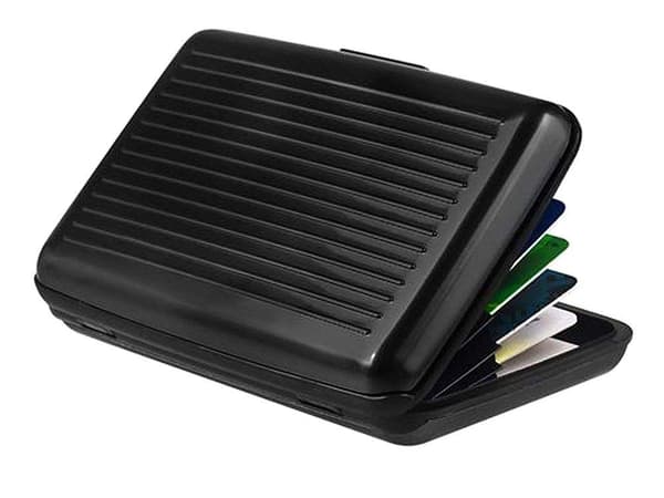 Kortholder i aluminium - RFID-Safe