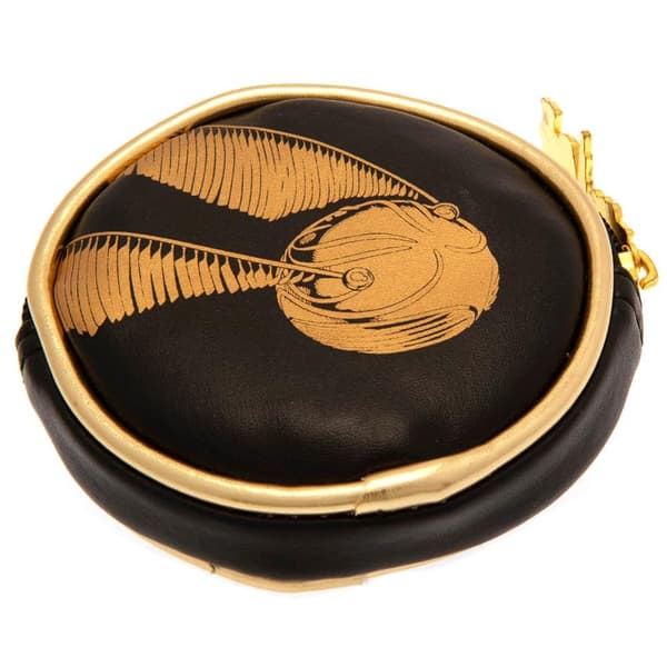 Harry Potter Myntväska med gyllene snitch Black/Gold One Size