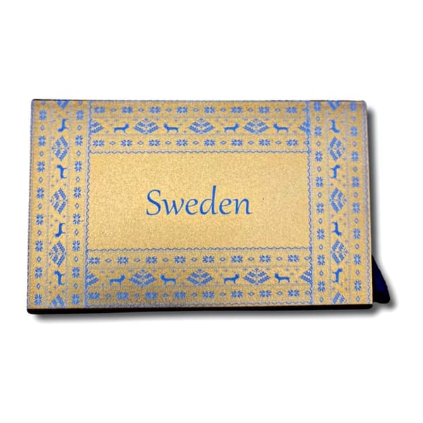 Gift card holder for credit cards & business cards Sweden pattern