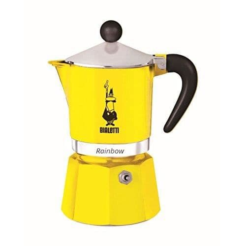 Bialetti 4981 Rainbow Espressobryggare, gul