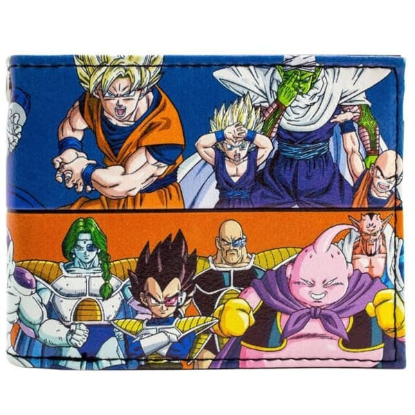Dragonball Z goda och onda karaktärer blå plånbok