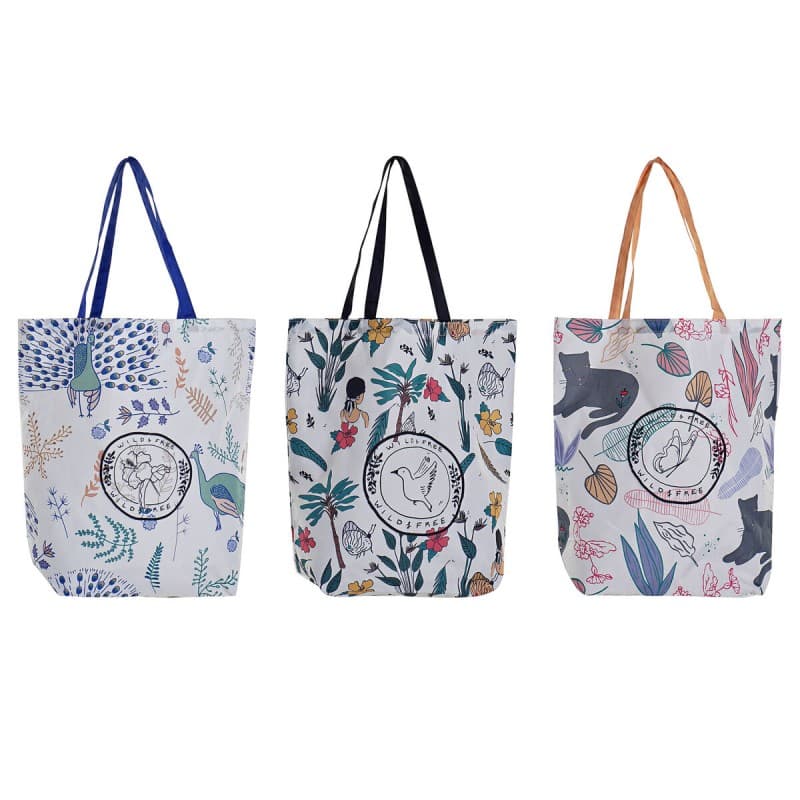 Shopping Bag DKD Home Decor Multicolour (43 x 15 x 66 cm) (3 Units)