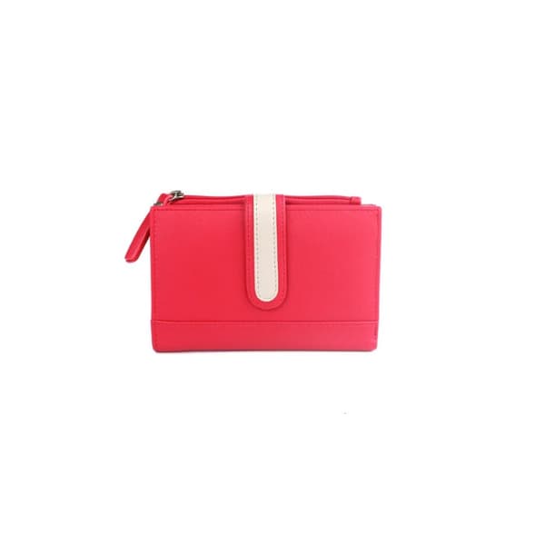 Eastern Counties Leather Kvinnor/Damer kontrasterad läderväska Watermelon/Ivory One Size