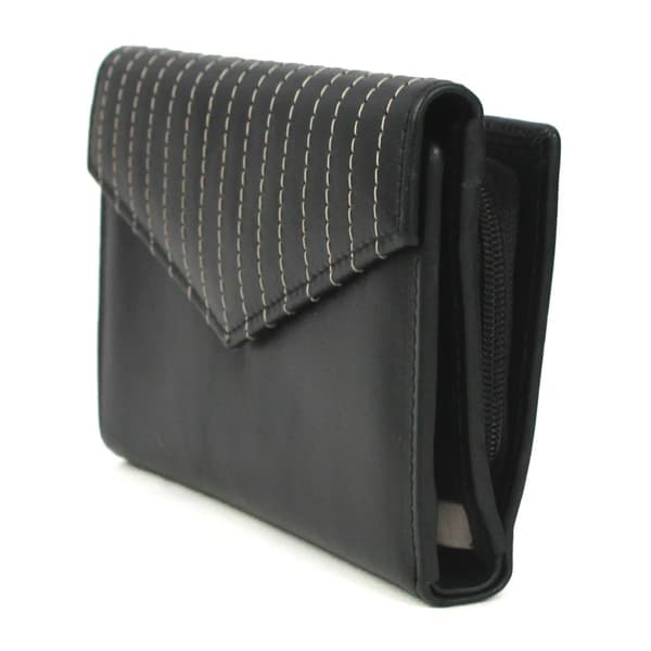 Eastern Counties Leather Womens/Ladies Imogen Leather Stitch Detail Purse