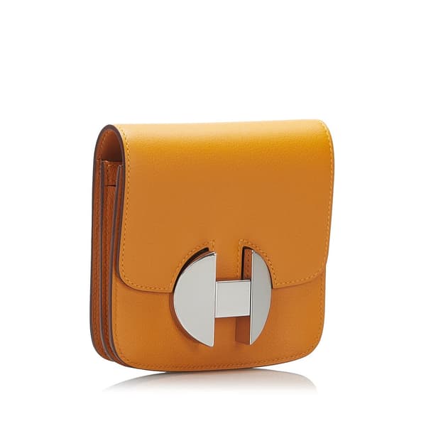 Pre-owned Hermès 2002 Wallet Orange