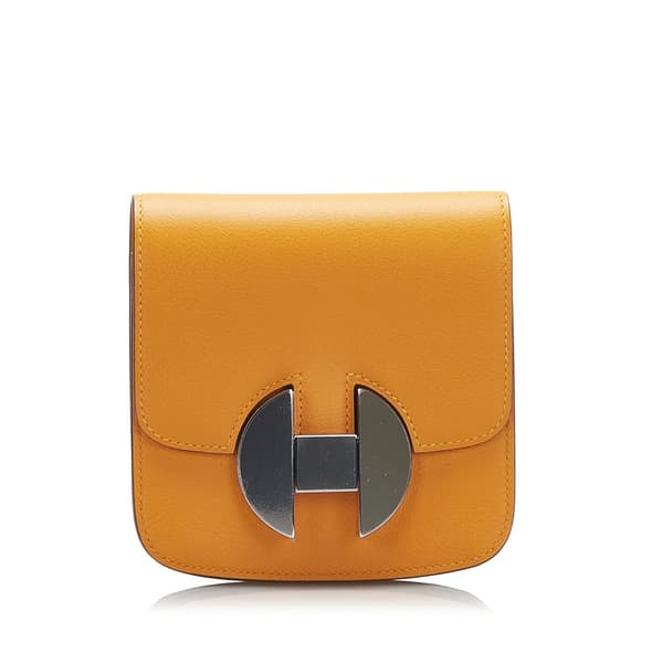 Pre-owned Hermès 2002 Wallet Orange